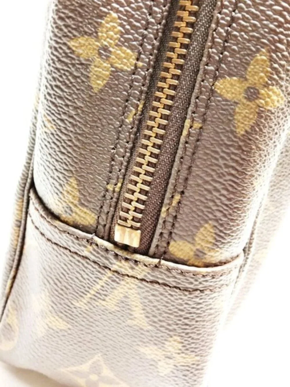Authentic Louis Vuitton Trousse Toilette 28 Monogram Canvas Cosmetic Pouch Bag